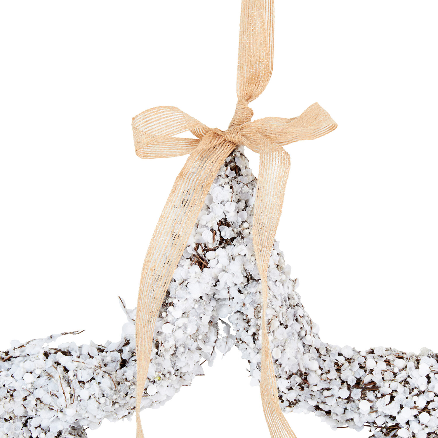 Frosted Wreath - Natural & White Image 4