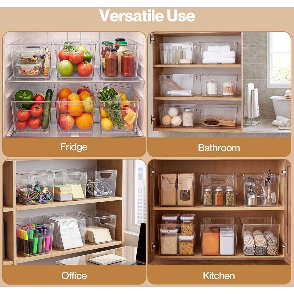 Toque Clear Fridge Storage Bin 6 Pack Image 6