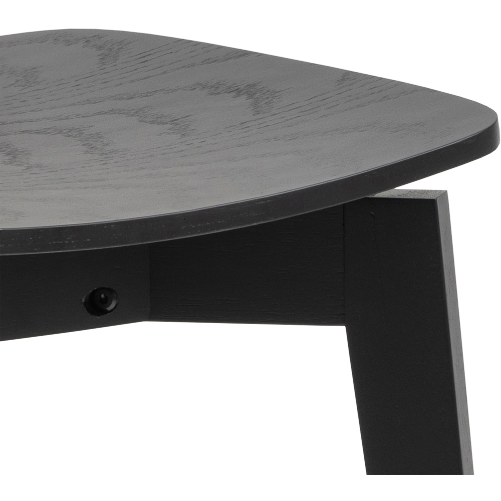 Furniture To Go Roxby Black 4 Seater Round Dining Set Image 8