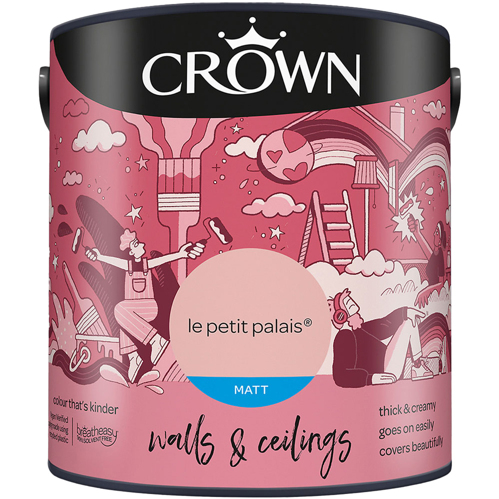 Crown Walls & Ceilings Le Petit Palais Matt Emulsion Paint 2.5L Image 2