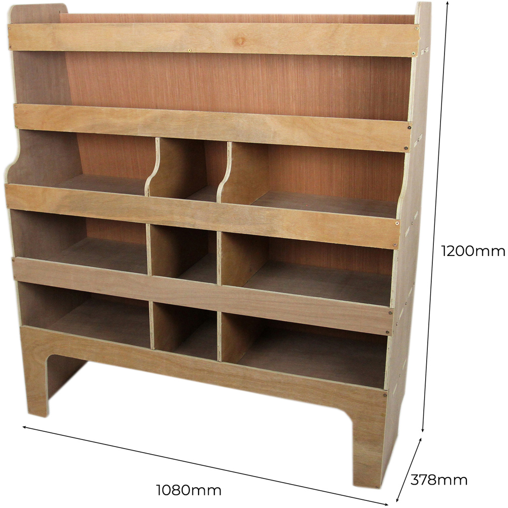 Monster Racking Brown Ford Transit Custom SWB and LWB Offside Plywood Van Image 6
