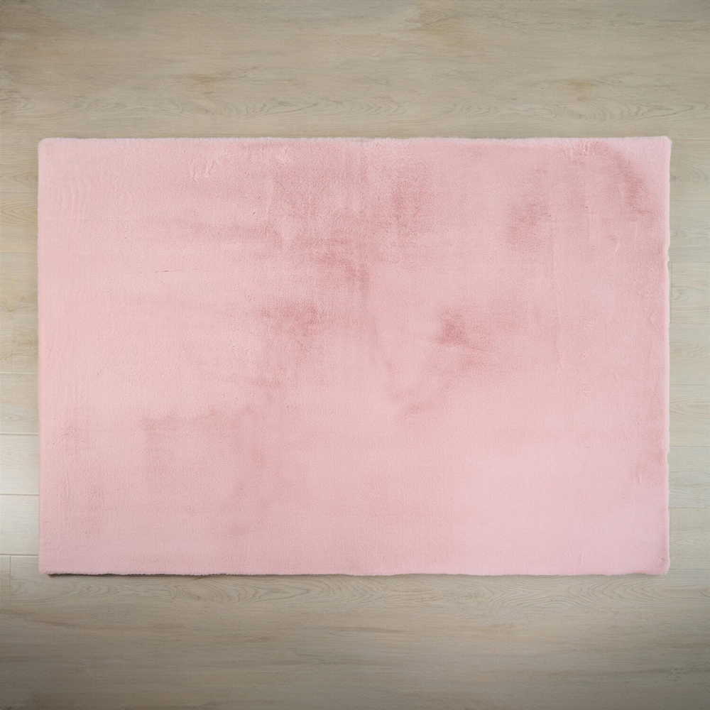 Deluxe Rabbit Faux Fur Rug  - Blossom / 120cm Image 2