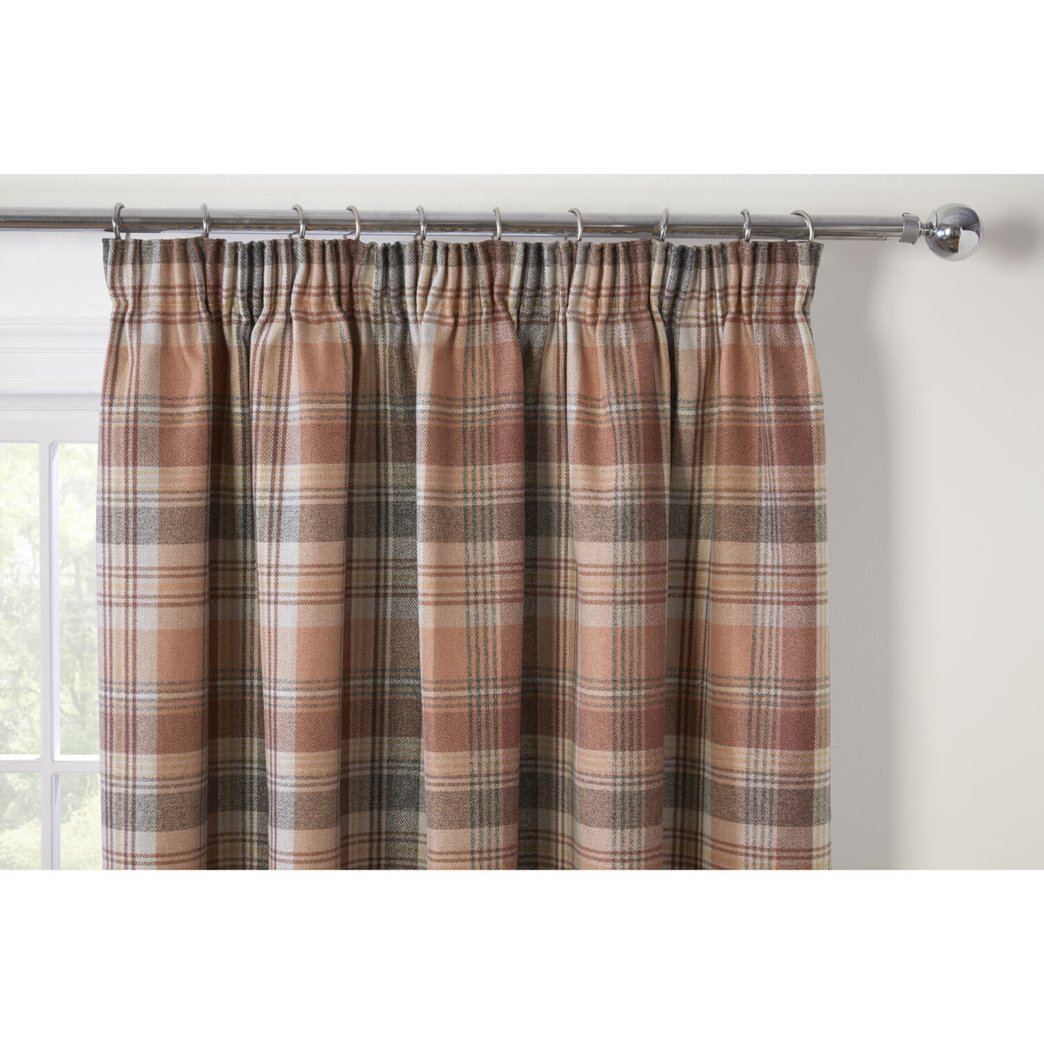 Kempton Thermal Curtain - Rust / 137cm / 168cm Image 3