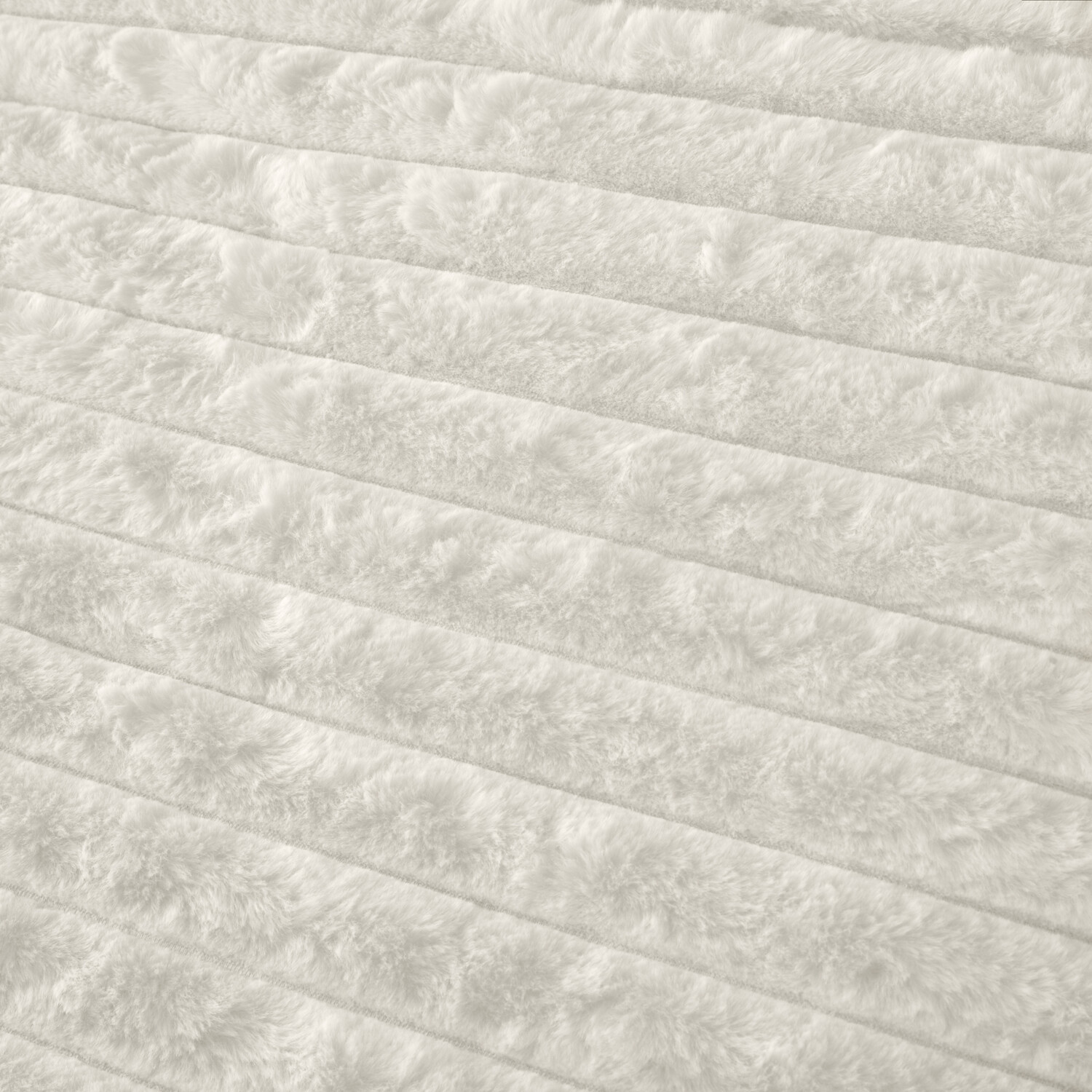 Colorado Faux Fur Duvet Set Ivory Double Image 3