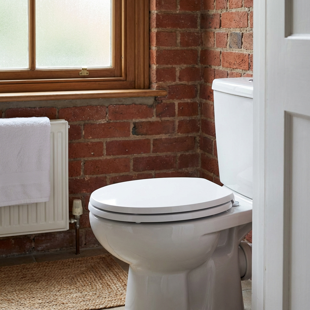 White Oxford Toilet Seat Image 3