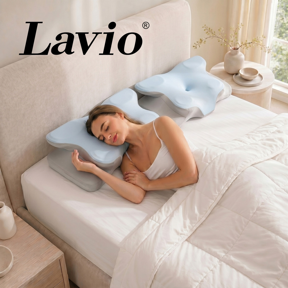 Lavio Memory Foam Ergonomic Cervical Contour Orthopaedic Pillow Image 8