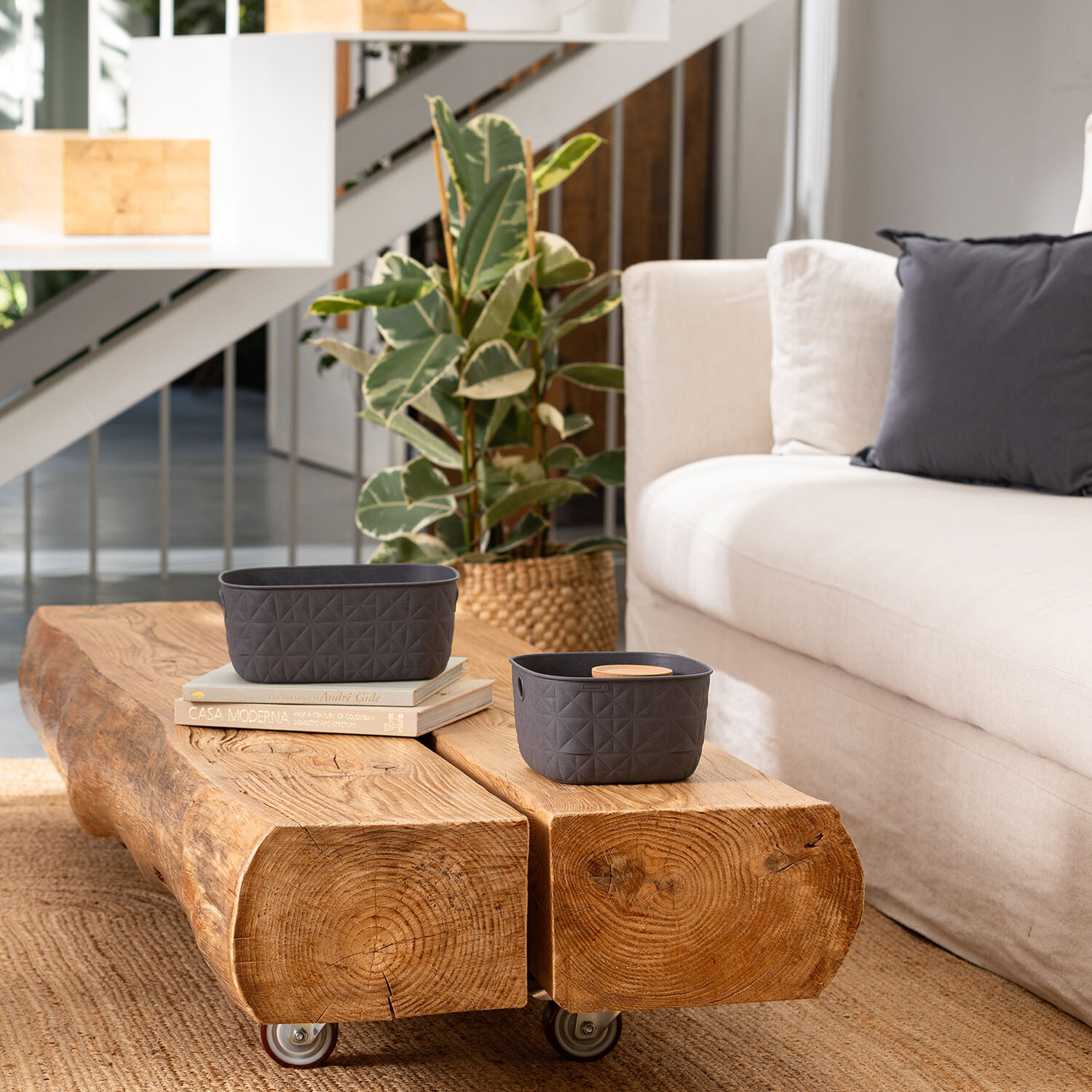 Curver Softex 3L Grey Storage Basket Image 3