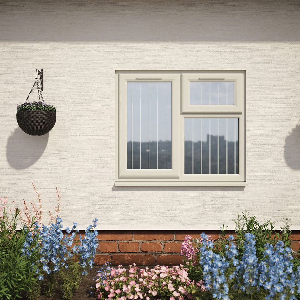 Crystal Agate and White LH Side Hung and Top Opener Clear Triple Glazed Window 1190 x 1190mm Image 5