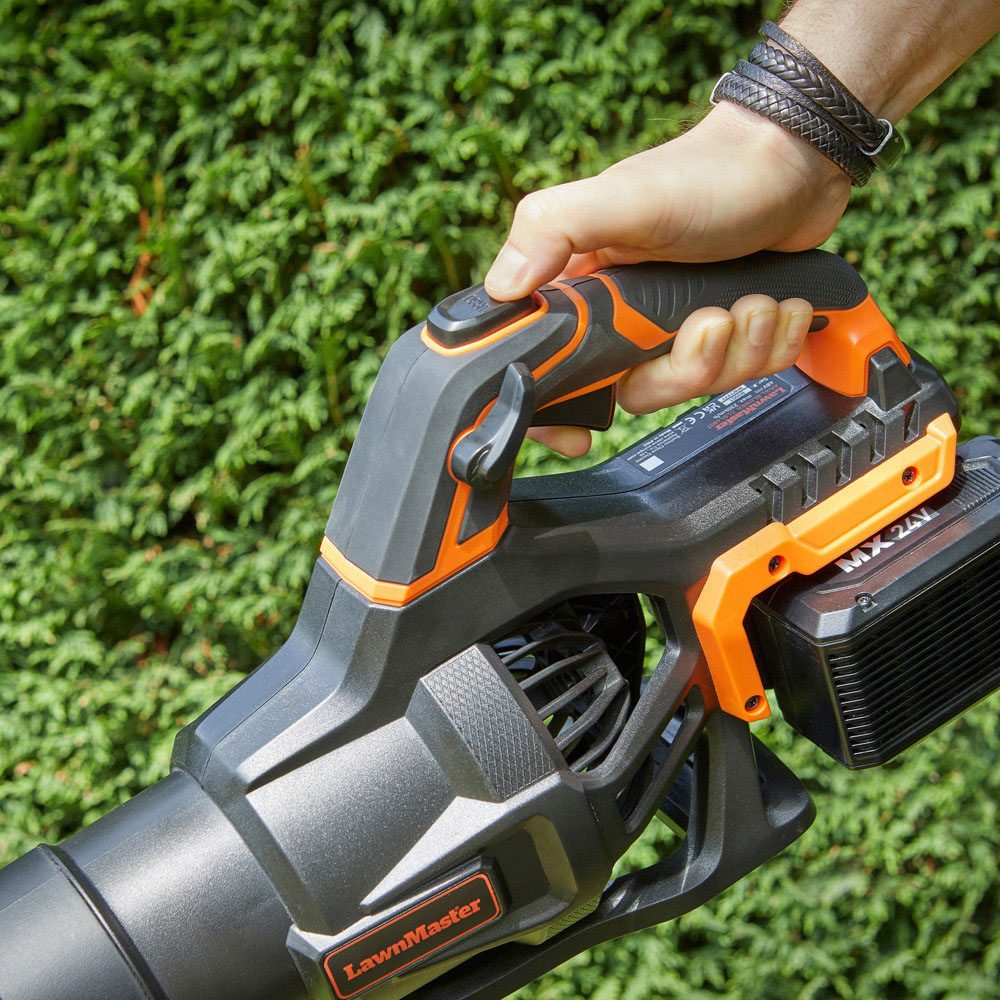 LawnMaster CLBL4807-01 MX 48V Cordless Handheld Axial Leaf Blower with 4.0Ah Batteries Image 9