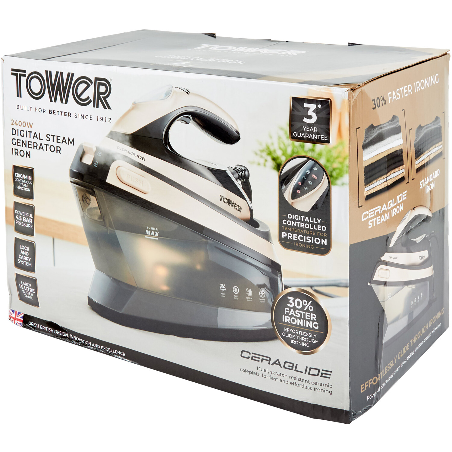 Tower CeraGlide Digital Steam Generator Iron Image 3