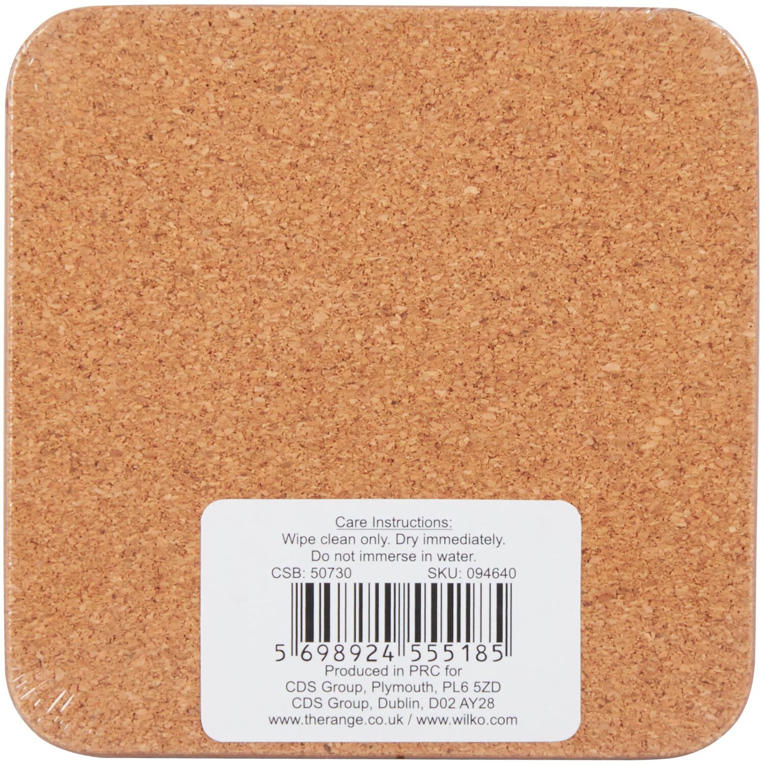 Pack of 4 Gold Heart Coasters - Taupe Image 2