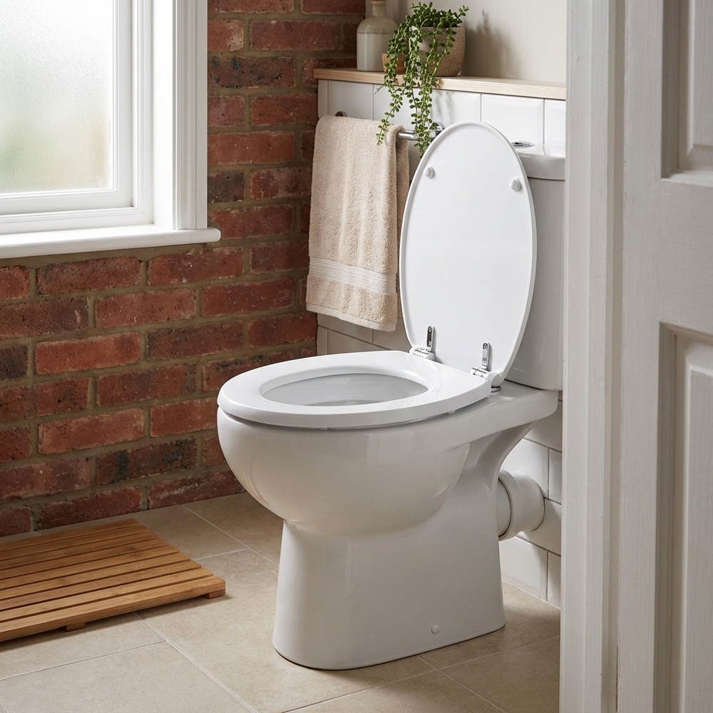 White Oxford Toilet Seat Image 4