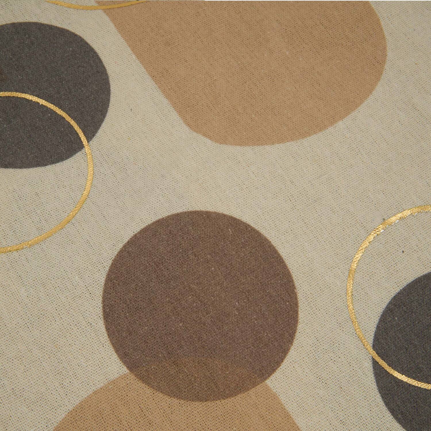 Sanctuary Foiled Abstract Table Runner - Natural Image 3