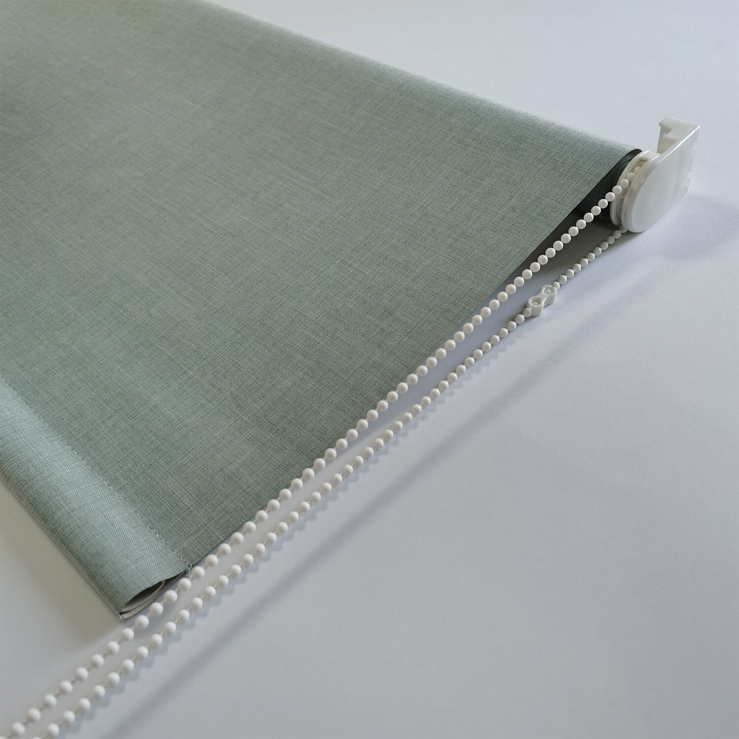 Textured Blackout Blind - Soft Green / 60cm Image 4