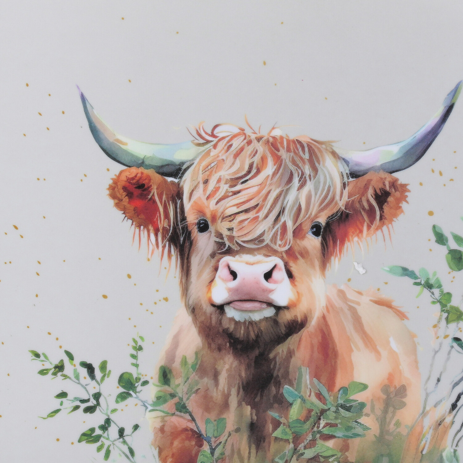 Highland Cow Tray - White / Large Tray Image 3