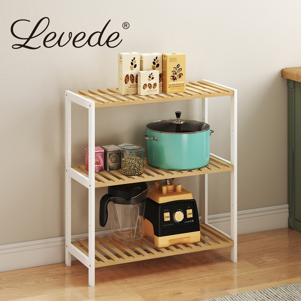Levede 3-Tier Bamboo and Steel Shoe Rack Stand Image 8