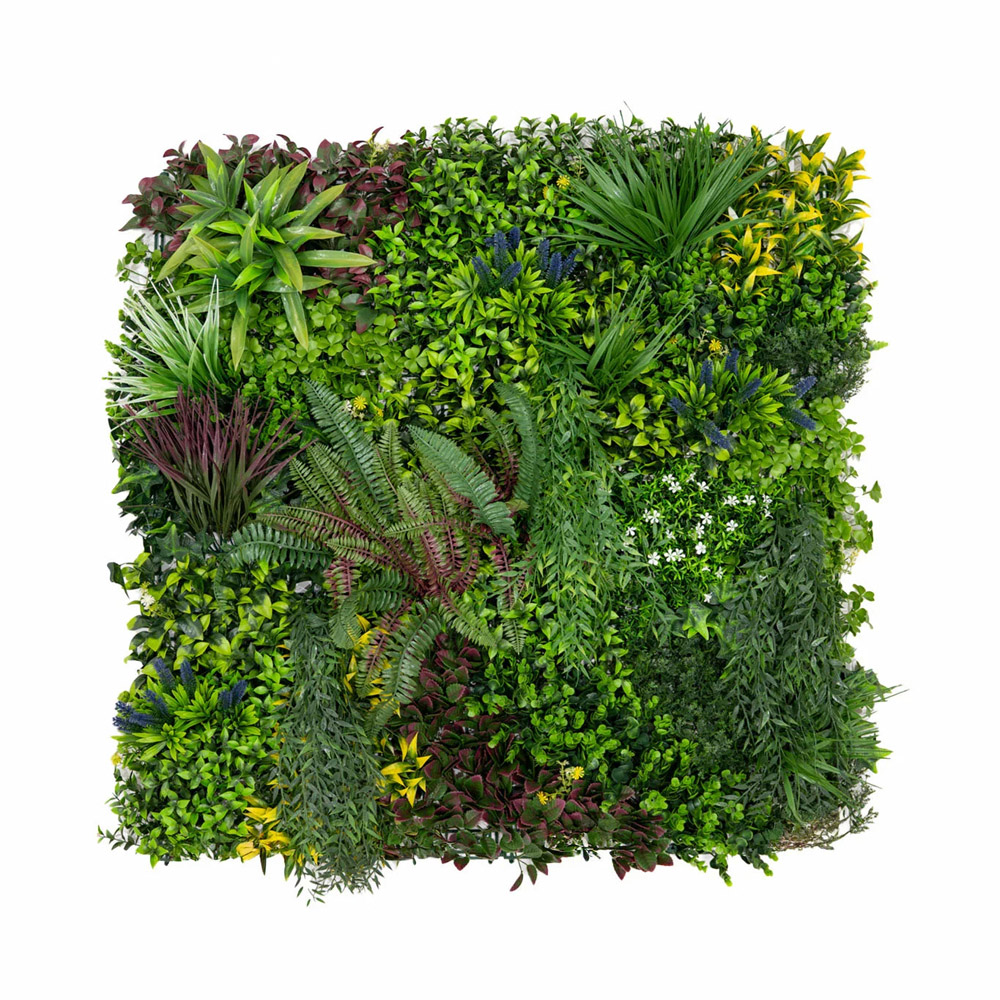 MonsterShop Cassia Artificial Foliage Wall Tile 100 x 100cm 3 Pack Image 3