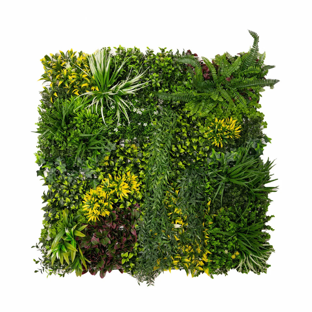MonsterShop Cassia Artificial Foliage Wall Tile 100 x 100cm 3 Pack Image 2