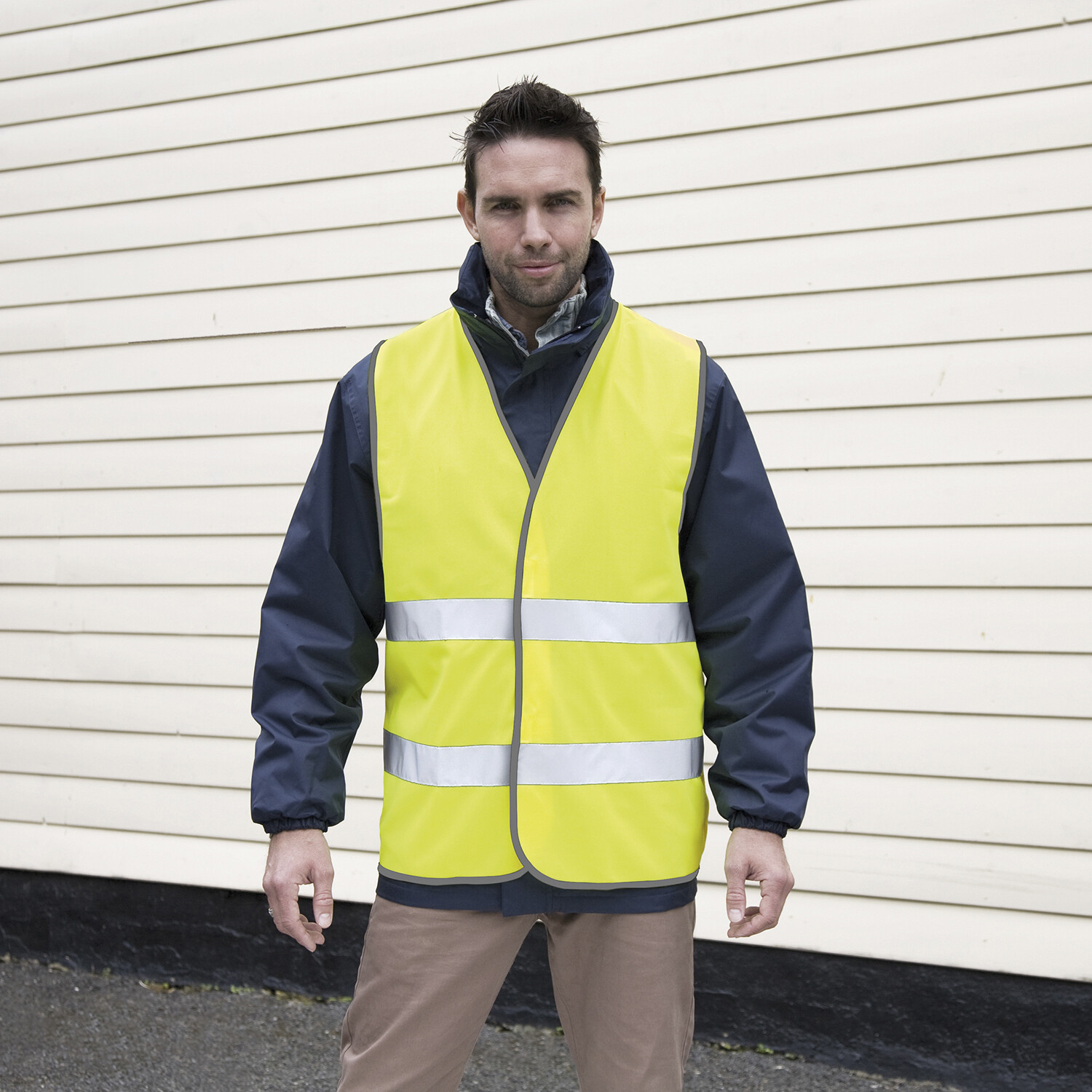 Core Hi-Vis Yellow Fluorescent XX Large and XXX Large Safety Vest Image 5