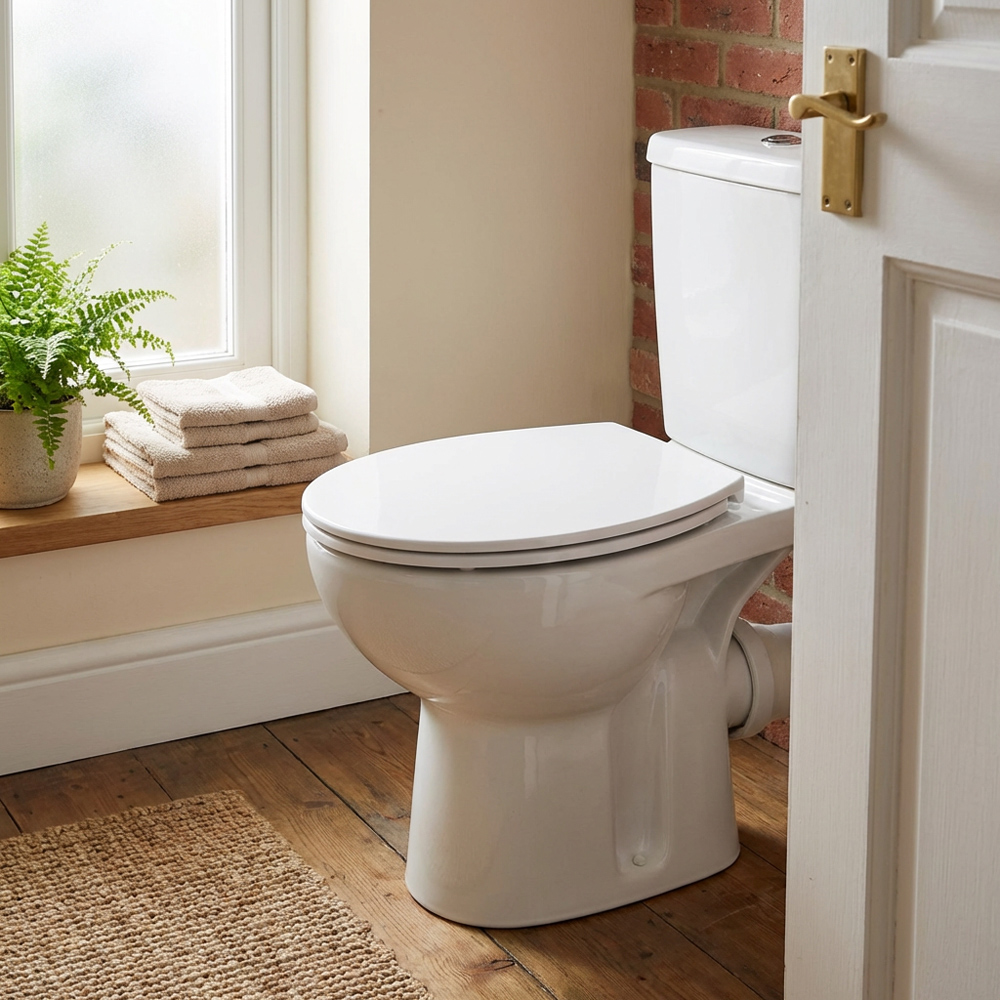 Super Slim Toilet Seat - White Image 5