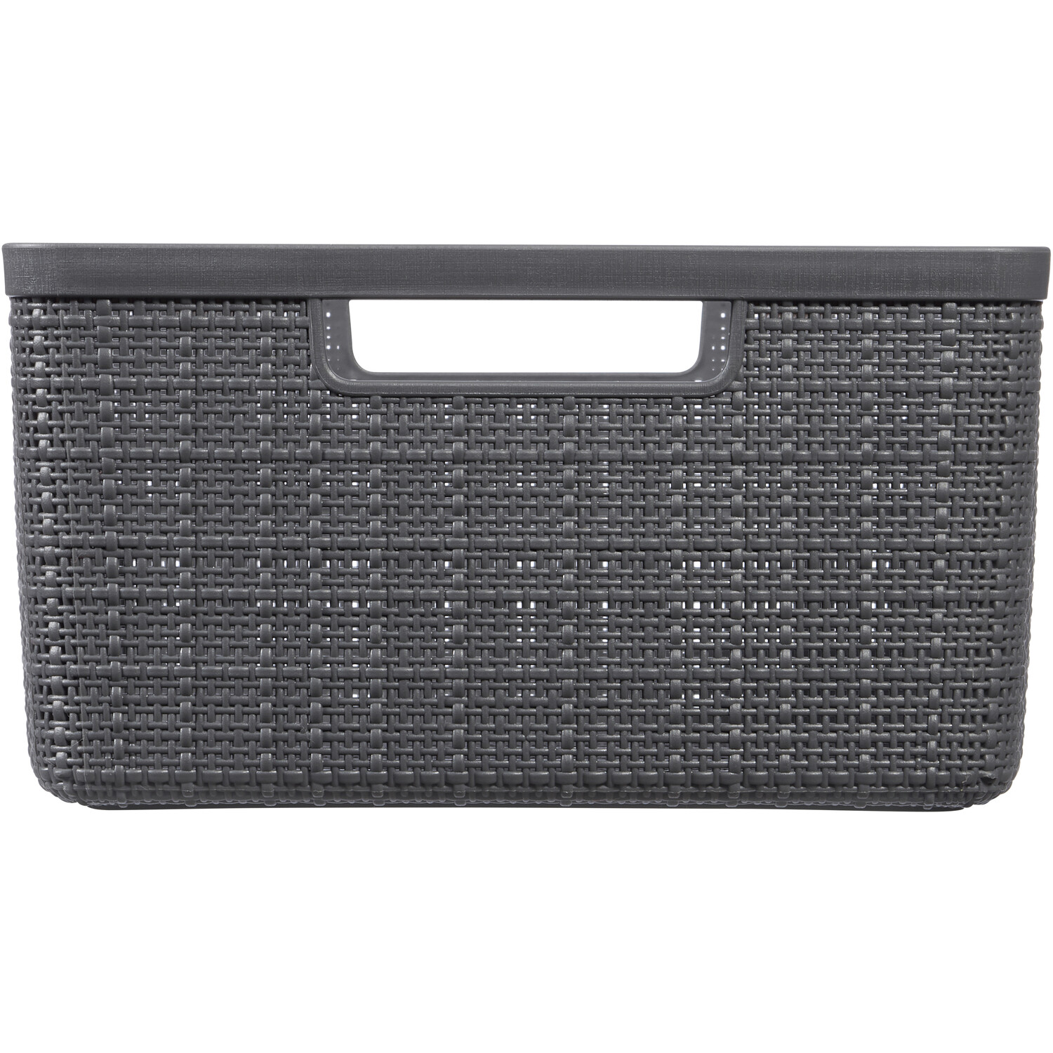 Curver 12L Deep Shadow Jute Design Storage Basket Image 5