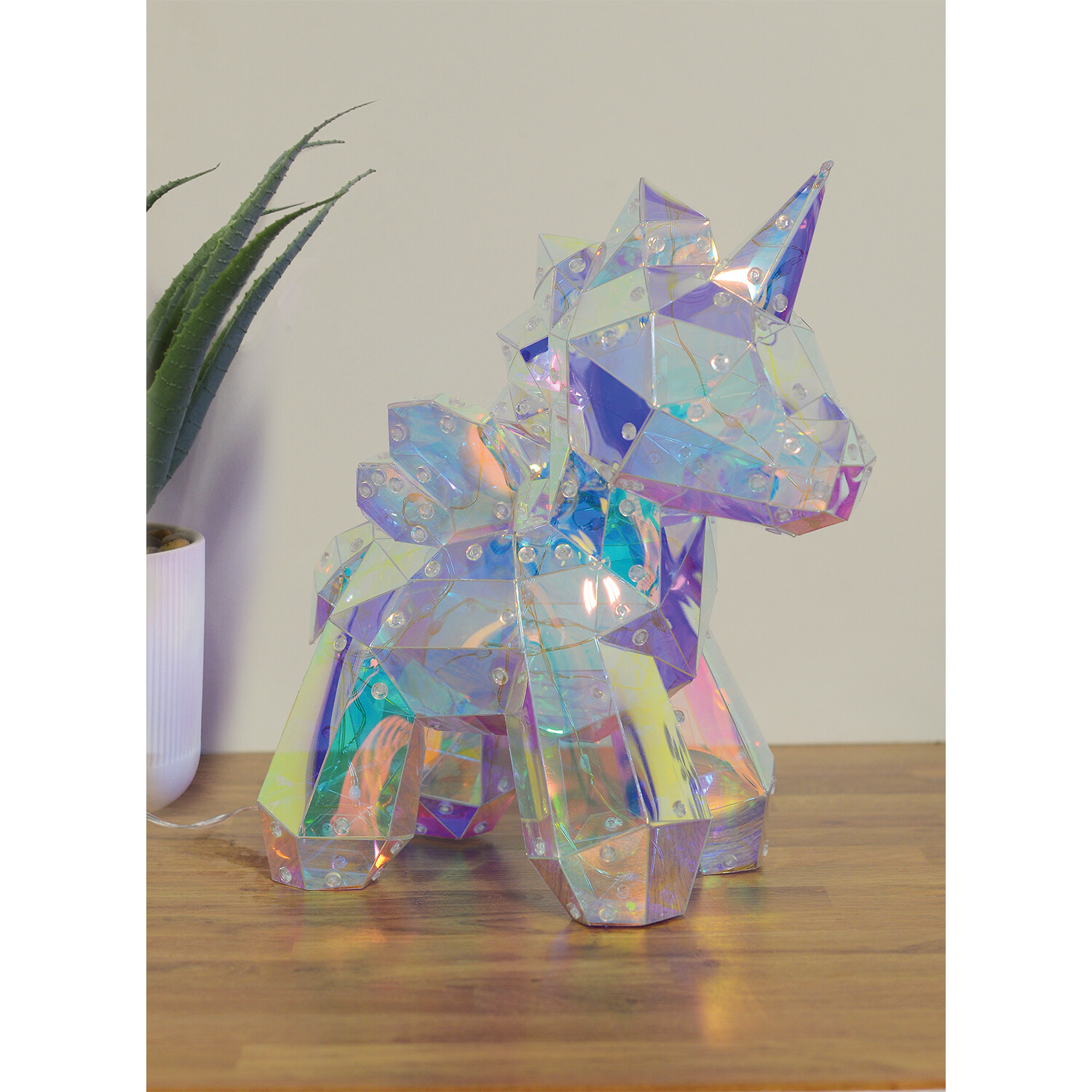 Crystal Effect Iridescent Unicorn Light Image 2
