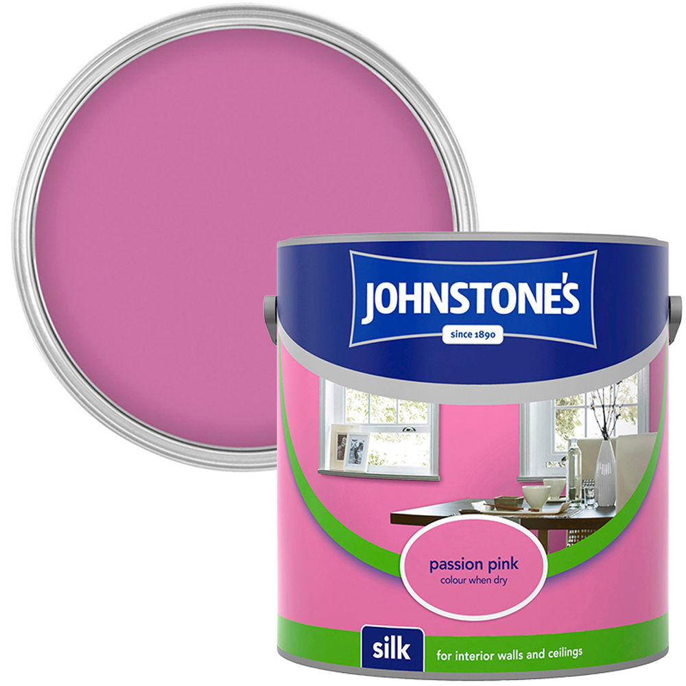 Johnstones Silk Emulsion Paint - Passion Pink Image 1