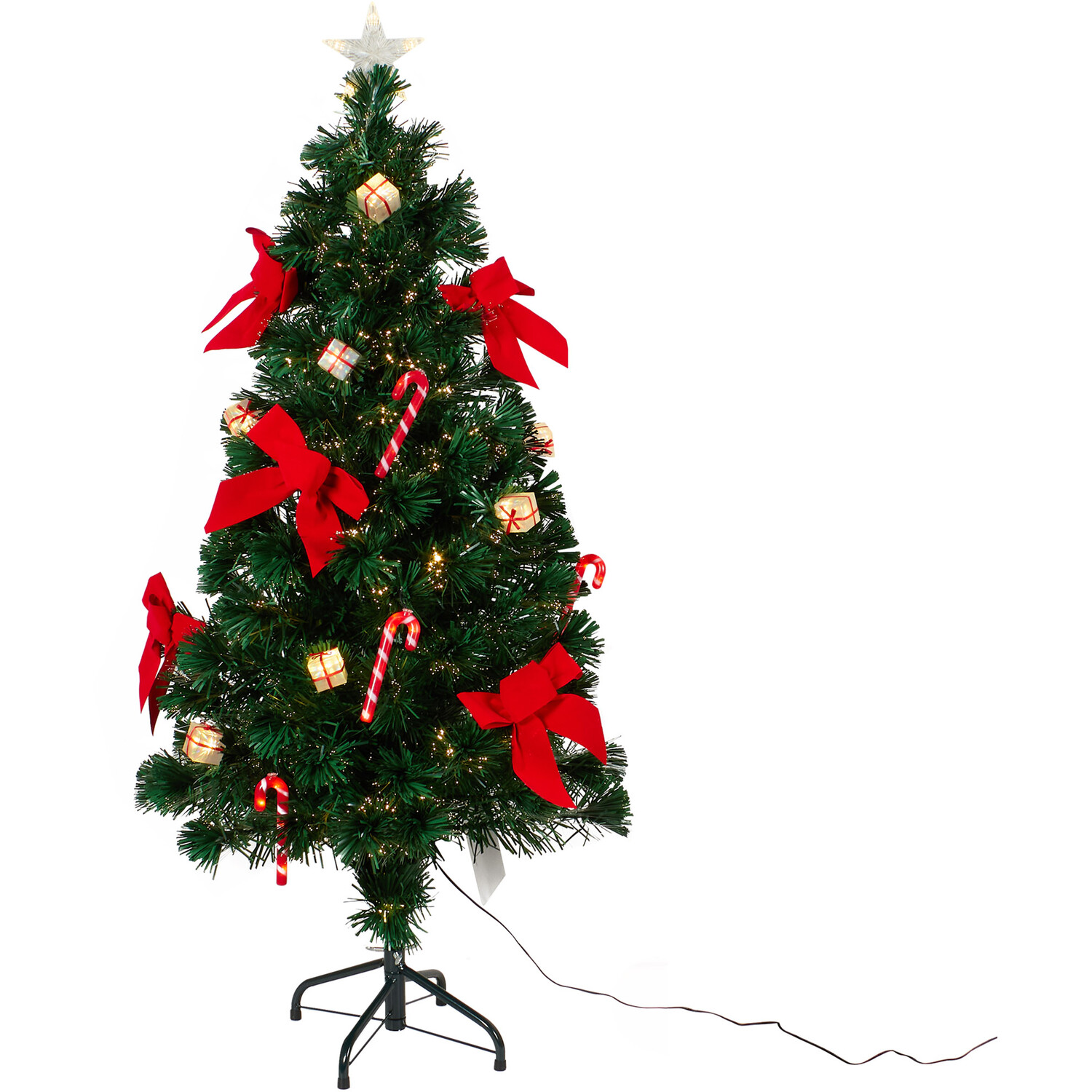 Fibre Optic Candy Cane Tree 4ft - Green Image 3
