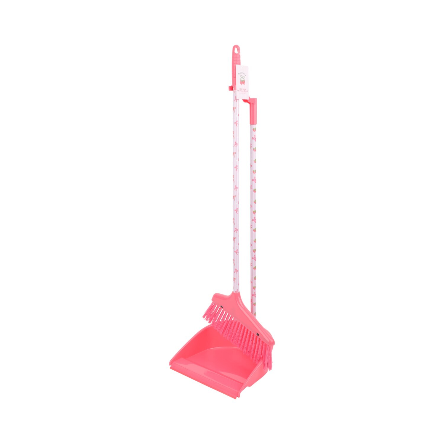 Berry Sweet Long Handle Broom and Dustpan Pink Image 2