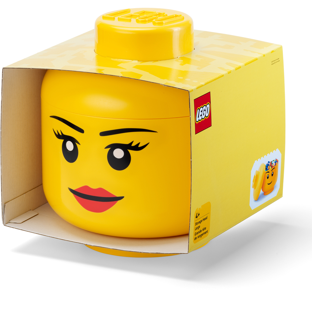 LEGO Set of 2 Girl Face Storage Head Image 7