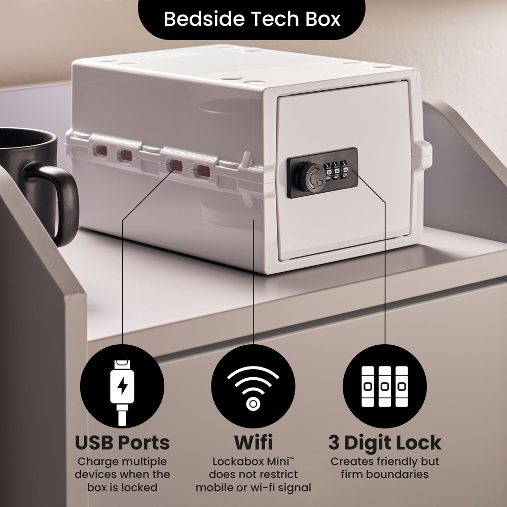Lockabox 3L Opal White Lockable Mini Storage Box Image 7