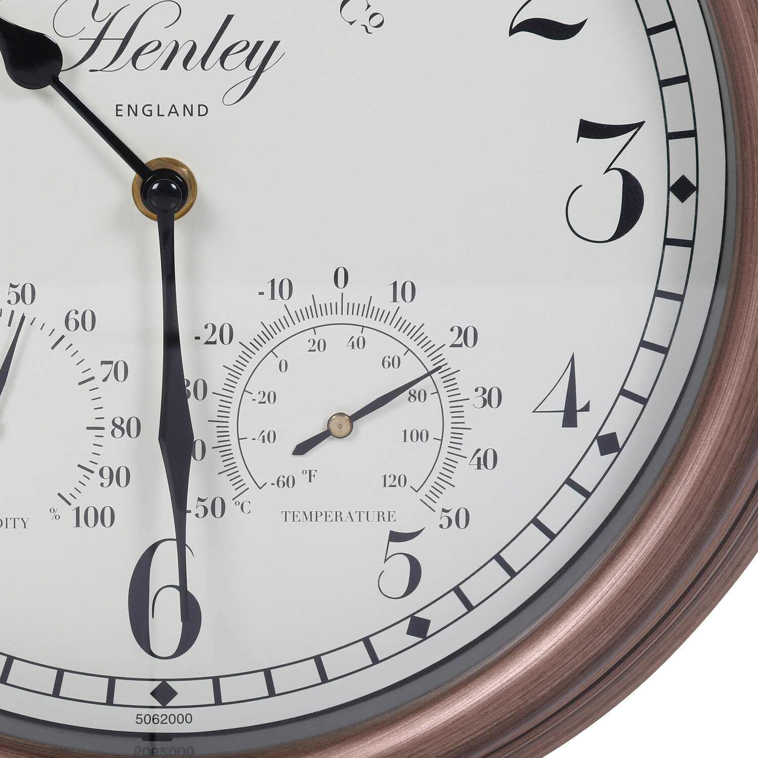 Henley Wall Clock and Thermometer Image 5