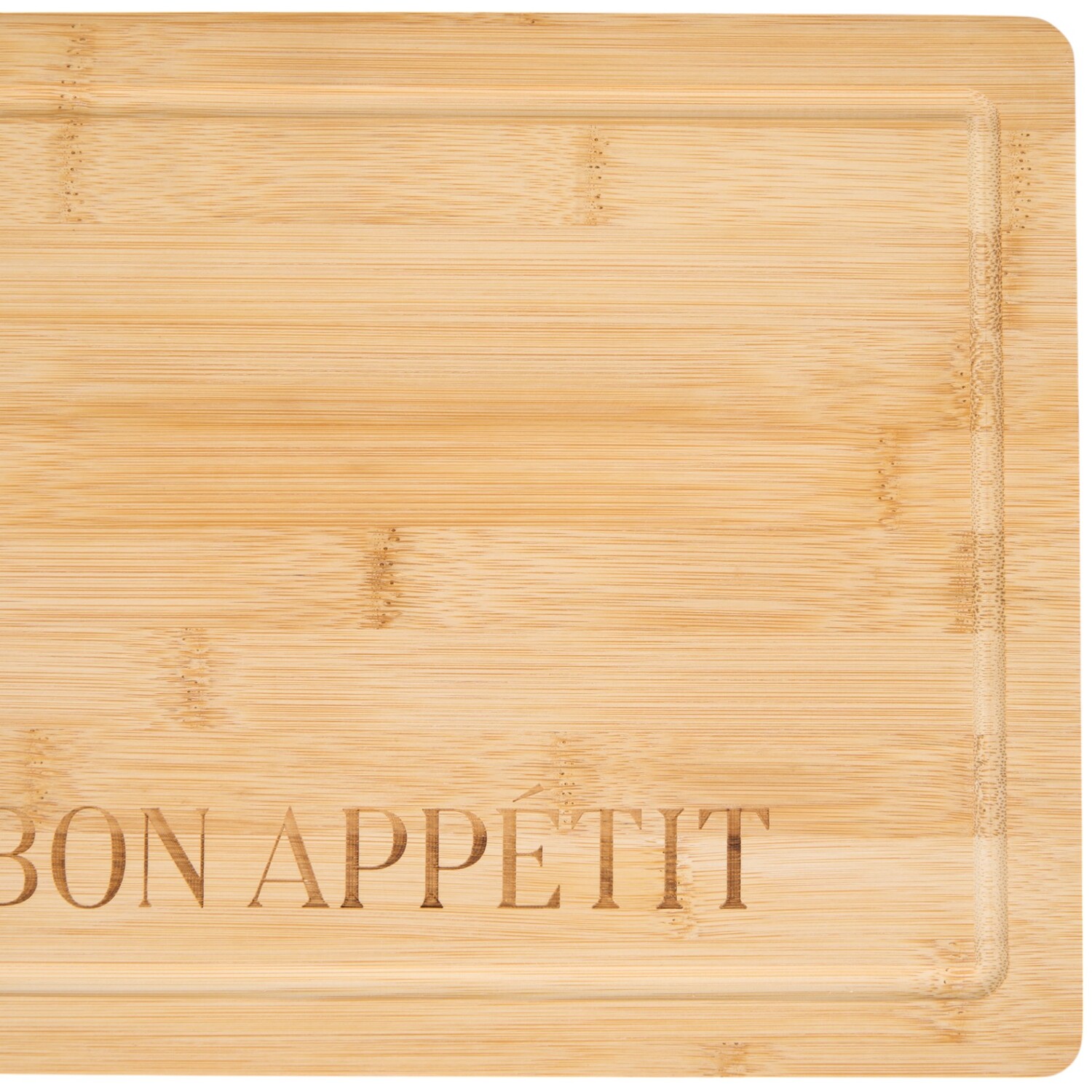 Large Bamboo Bon Appetit Chopping Board Natural Image 3