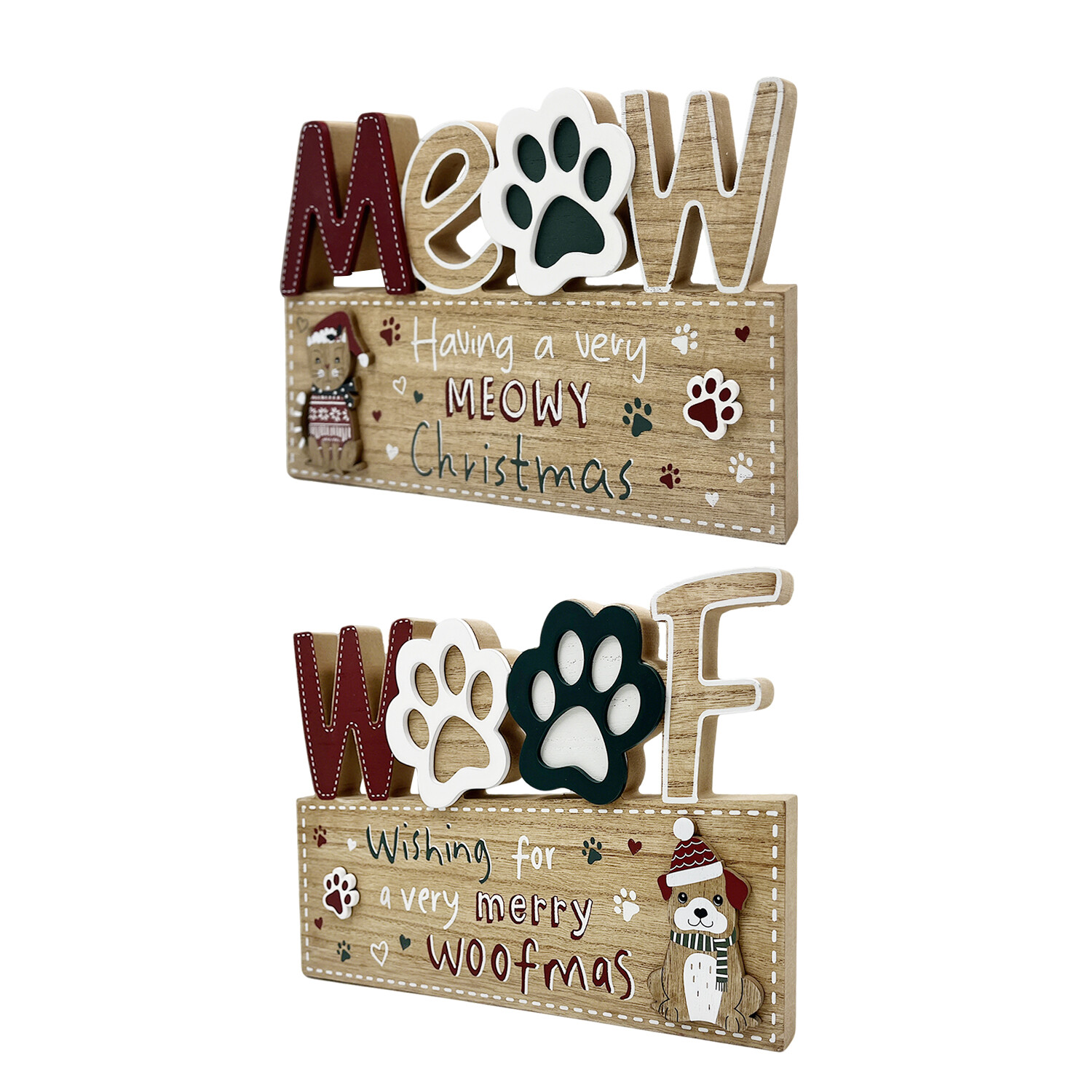 Christmas Pet Pun Plaque Image 3