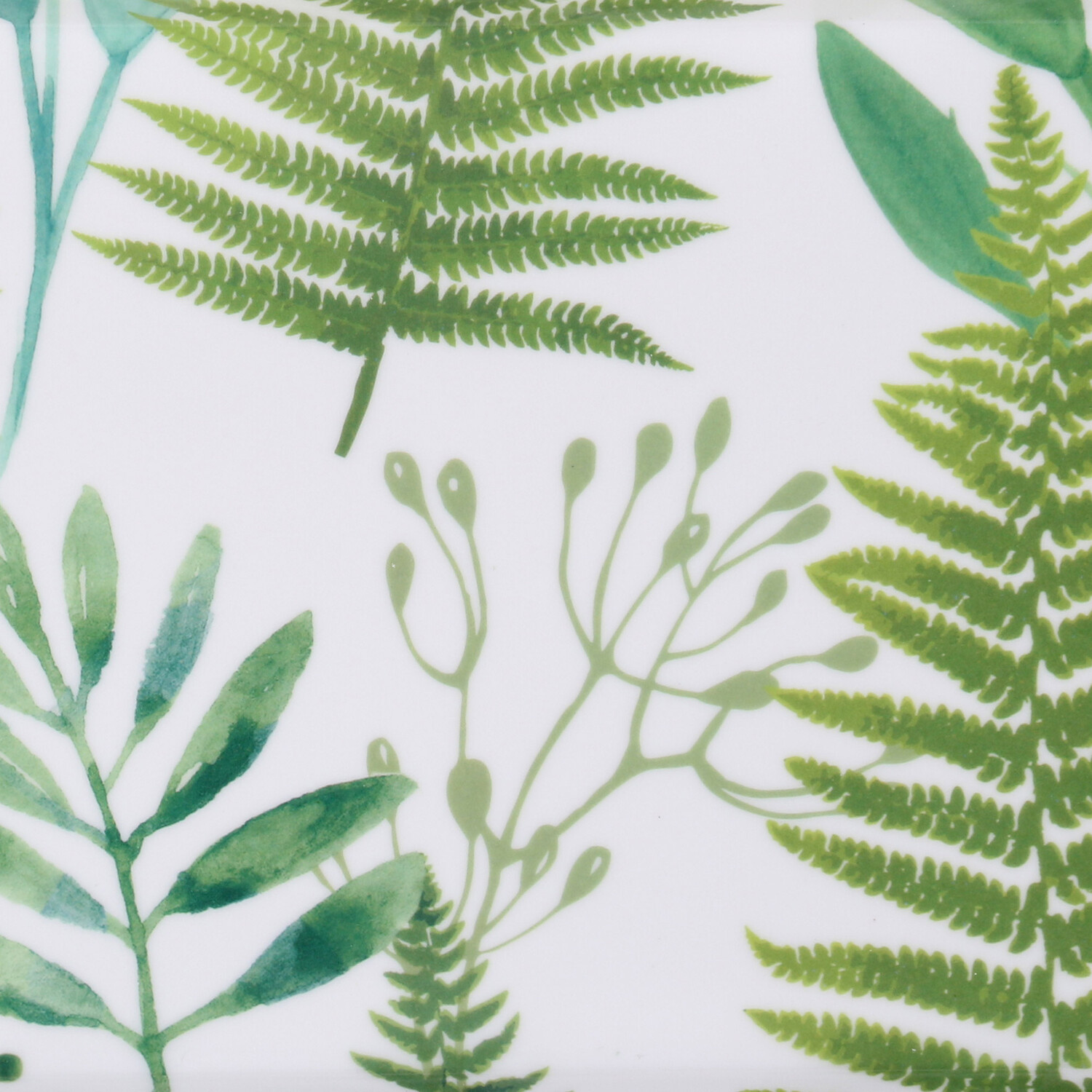 Botanical Fern Tray - Green / Long Drinks Tray Image 3