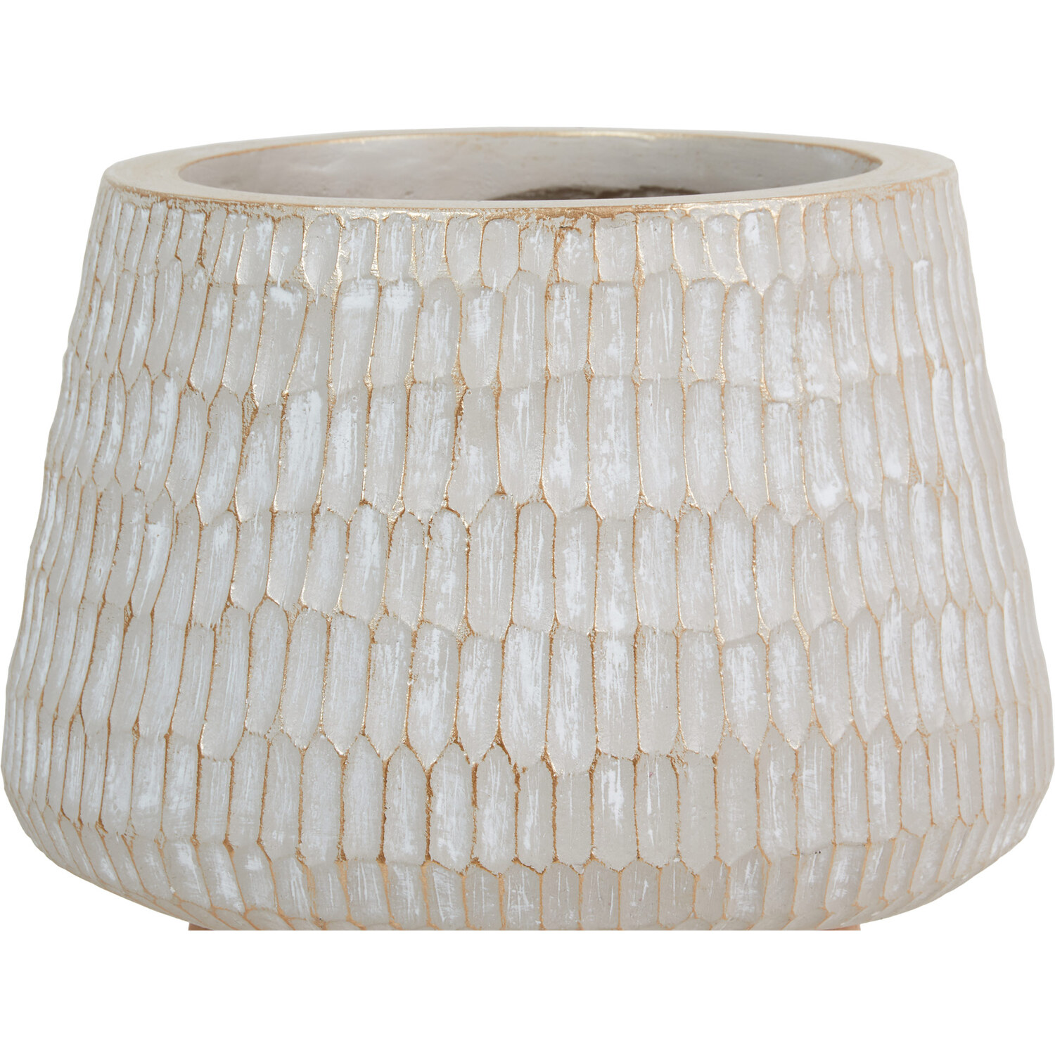 Flower Pot with Beech Wood - Neutral Image 3