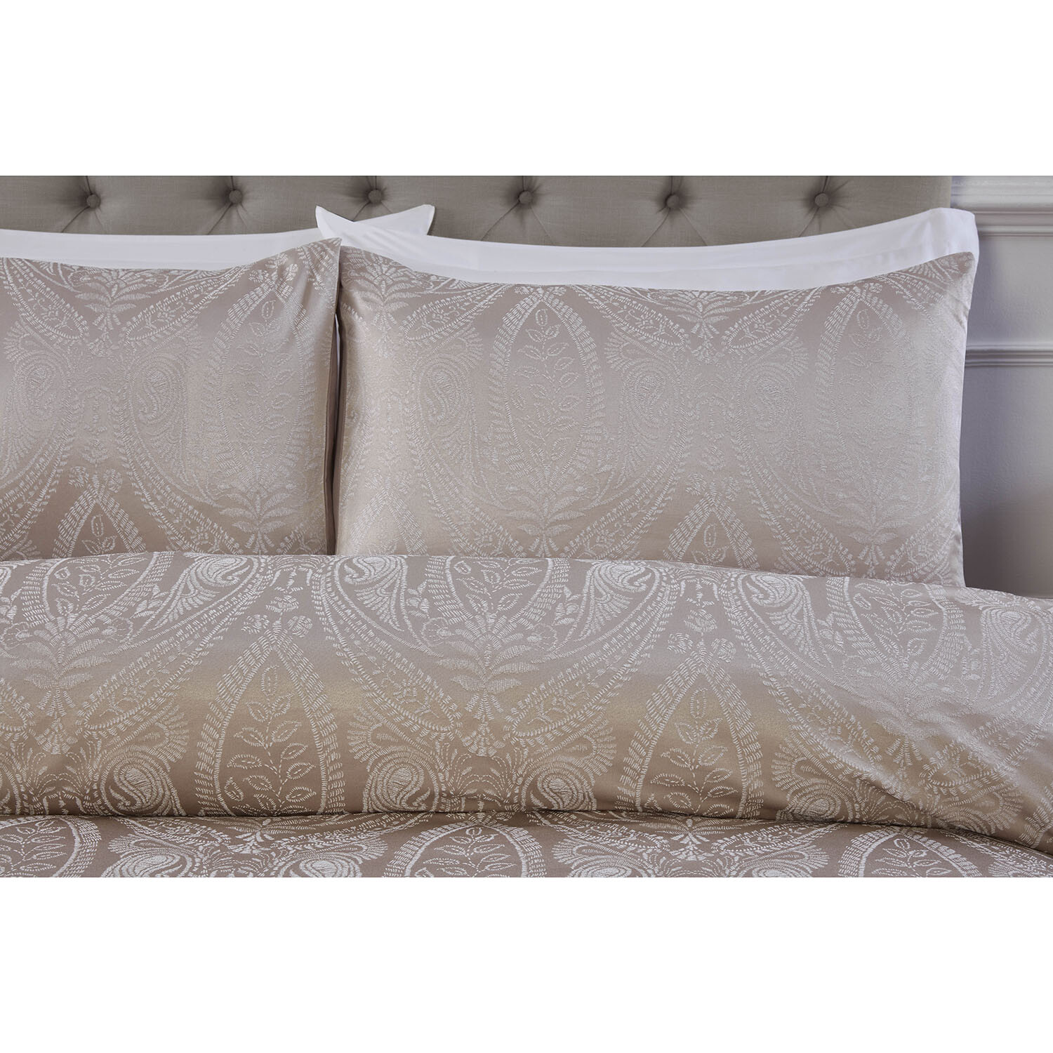 Penelope Jacquard Duvet Set - Champagne / King Image 3