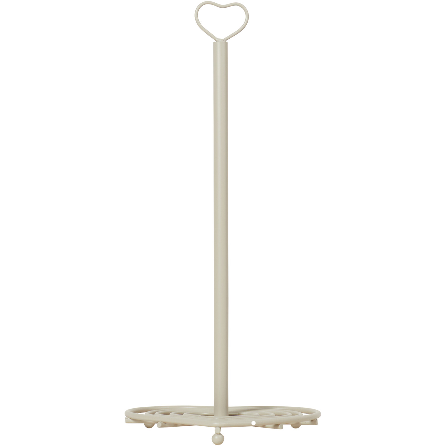 Hearts Kitchen Roll Holder - Cream Image 2