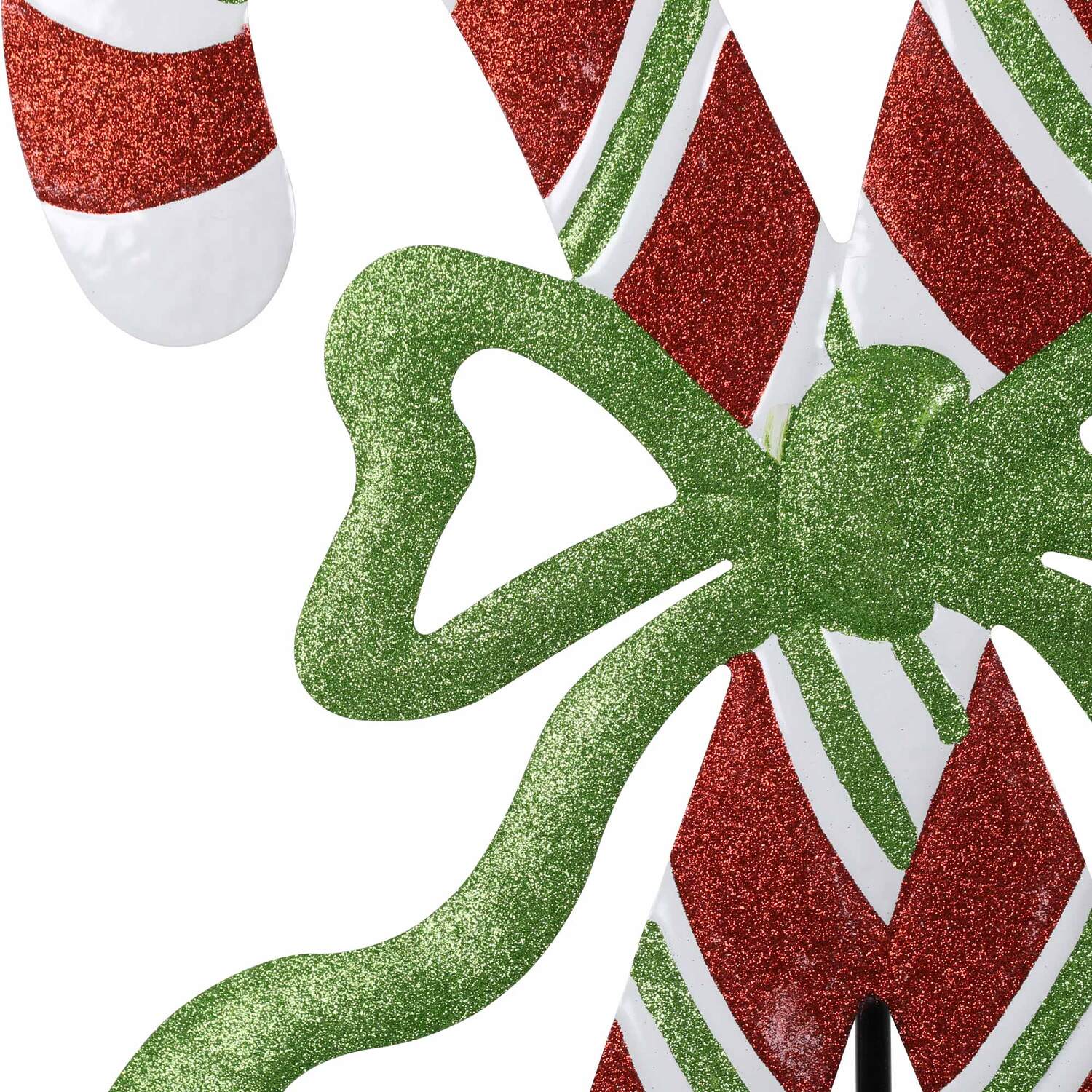 Glitter Candy Cane Stake Image 2