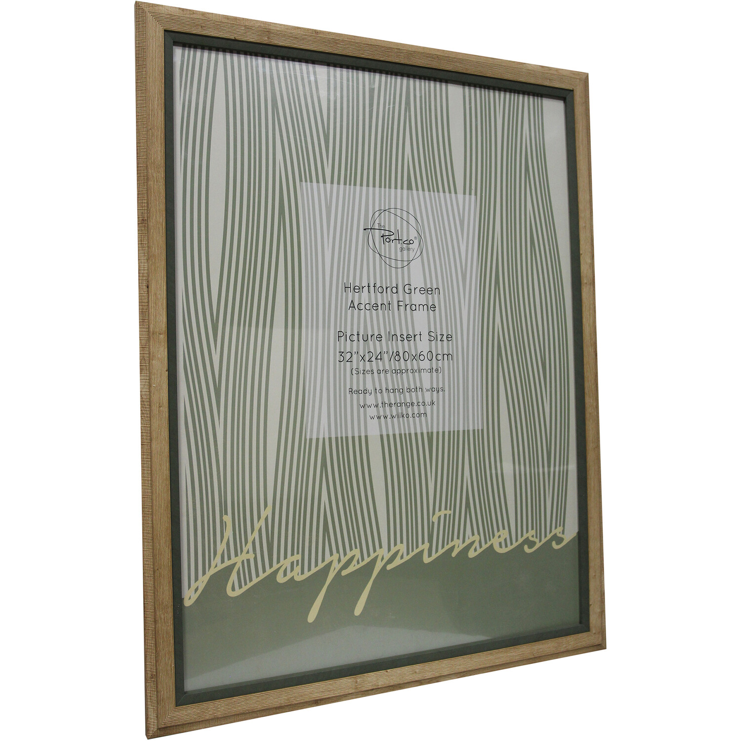 Hertford Green Accent Frame - Natural / 80x60cm Image 2