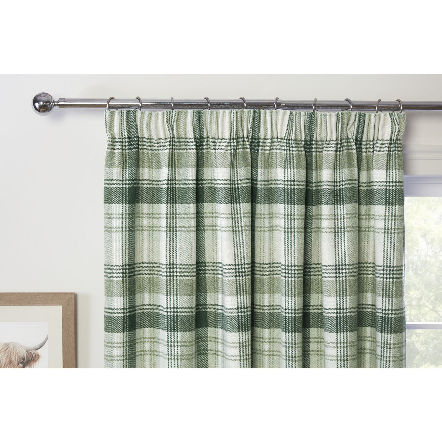 Henderson Thermal Curtain - Green / 229cm Image 3