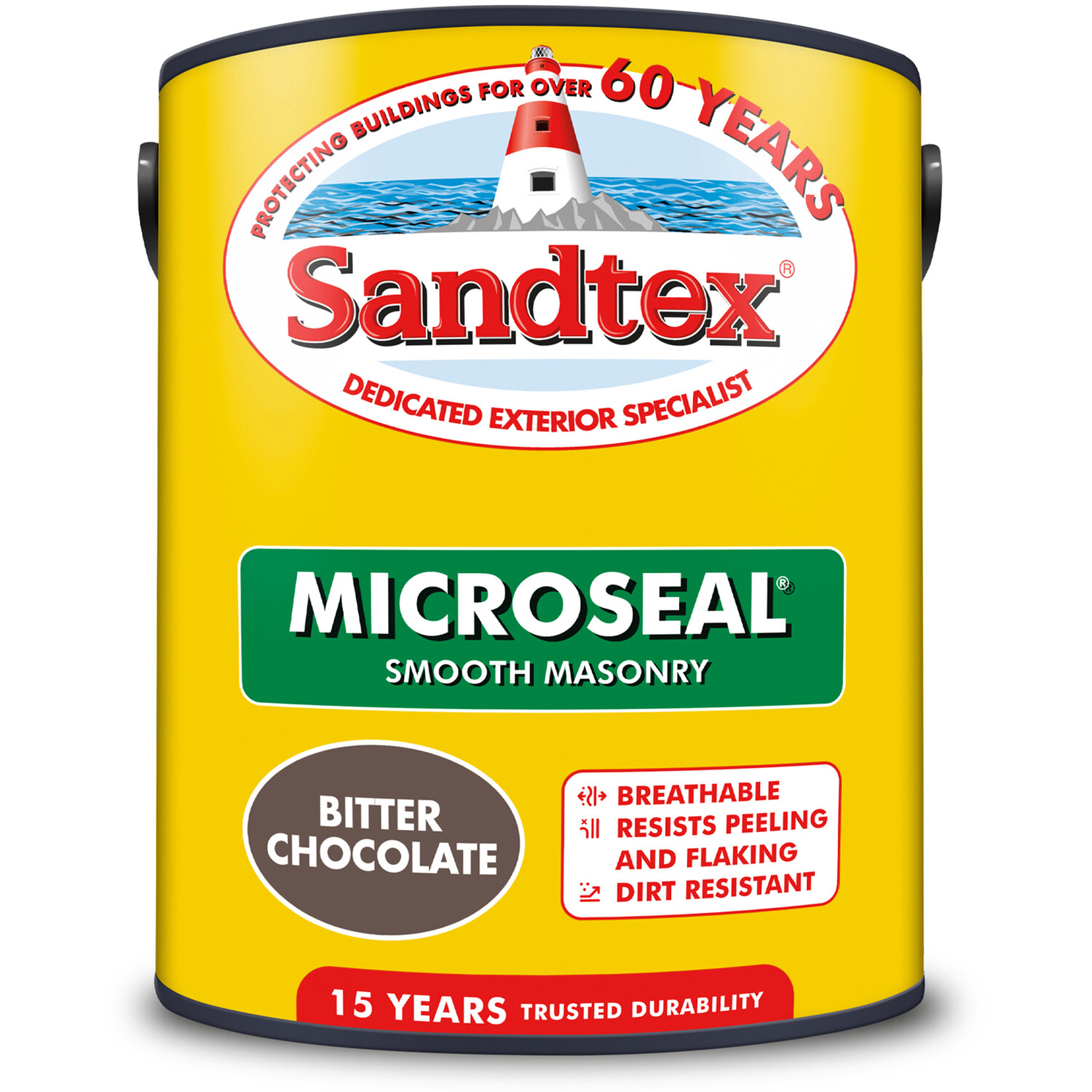 Sandtex Walls Bitter Chocolate Microseal Smooth Masonry Matt Paint 5L Image 10