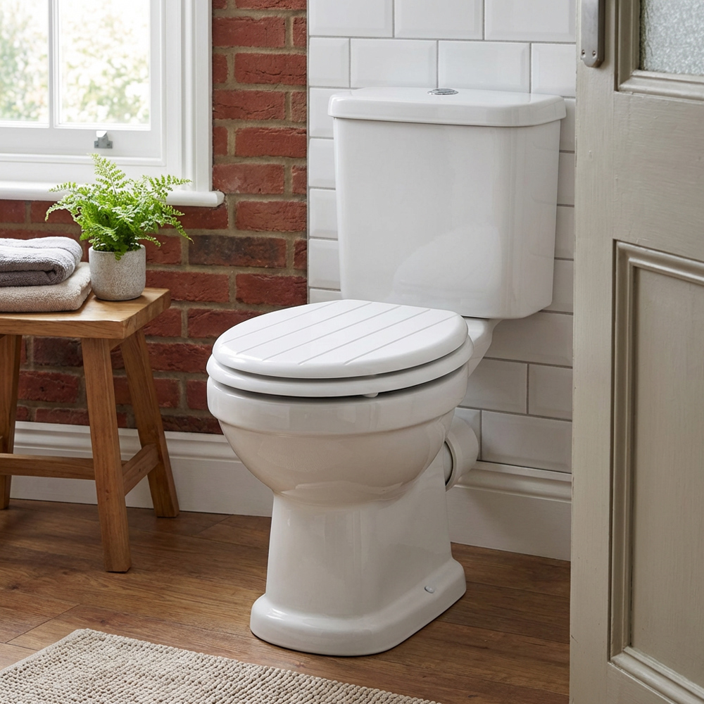 Kingston White Toilet Seat Image 2