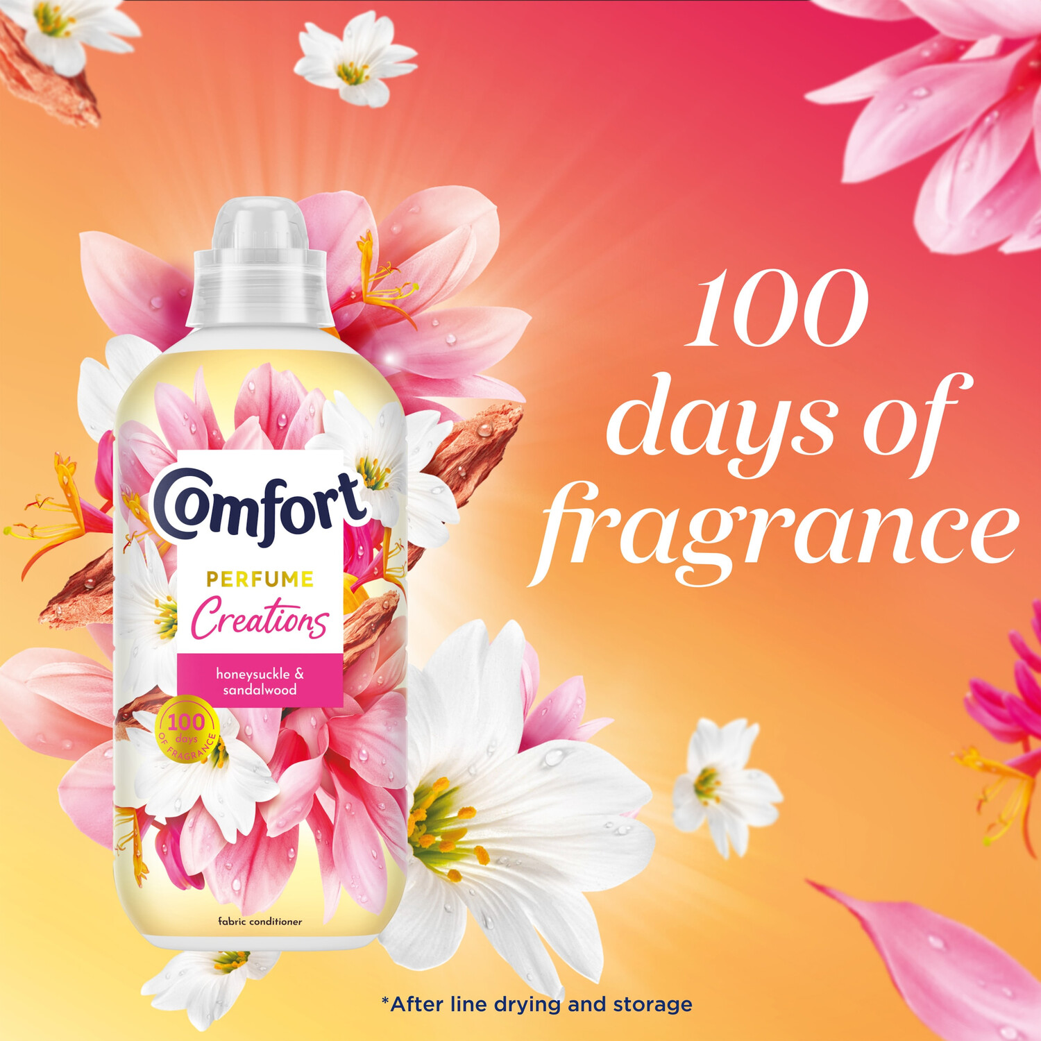 Comfort Creations Ultra Concentrated Fabric Conditioner Honeysuckle and Sandalwood Image 8