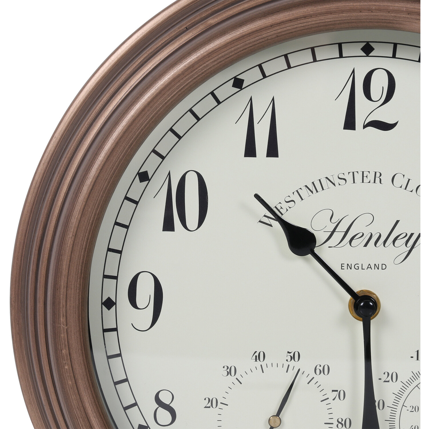 Henley Wall Clock and Thermometer Image 4