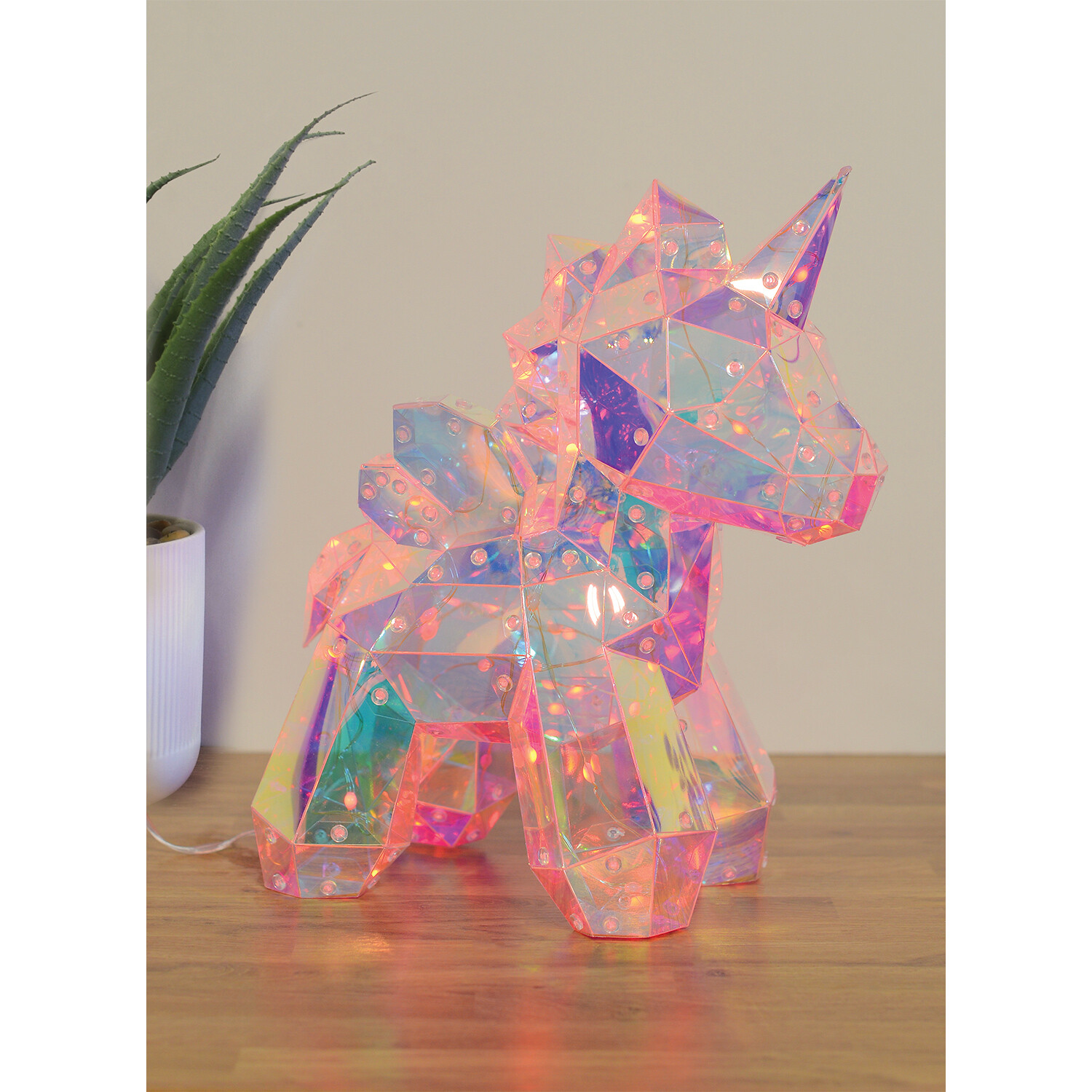 Crystal Effect Iridescent Unicorn Light Image 5