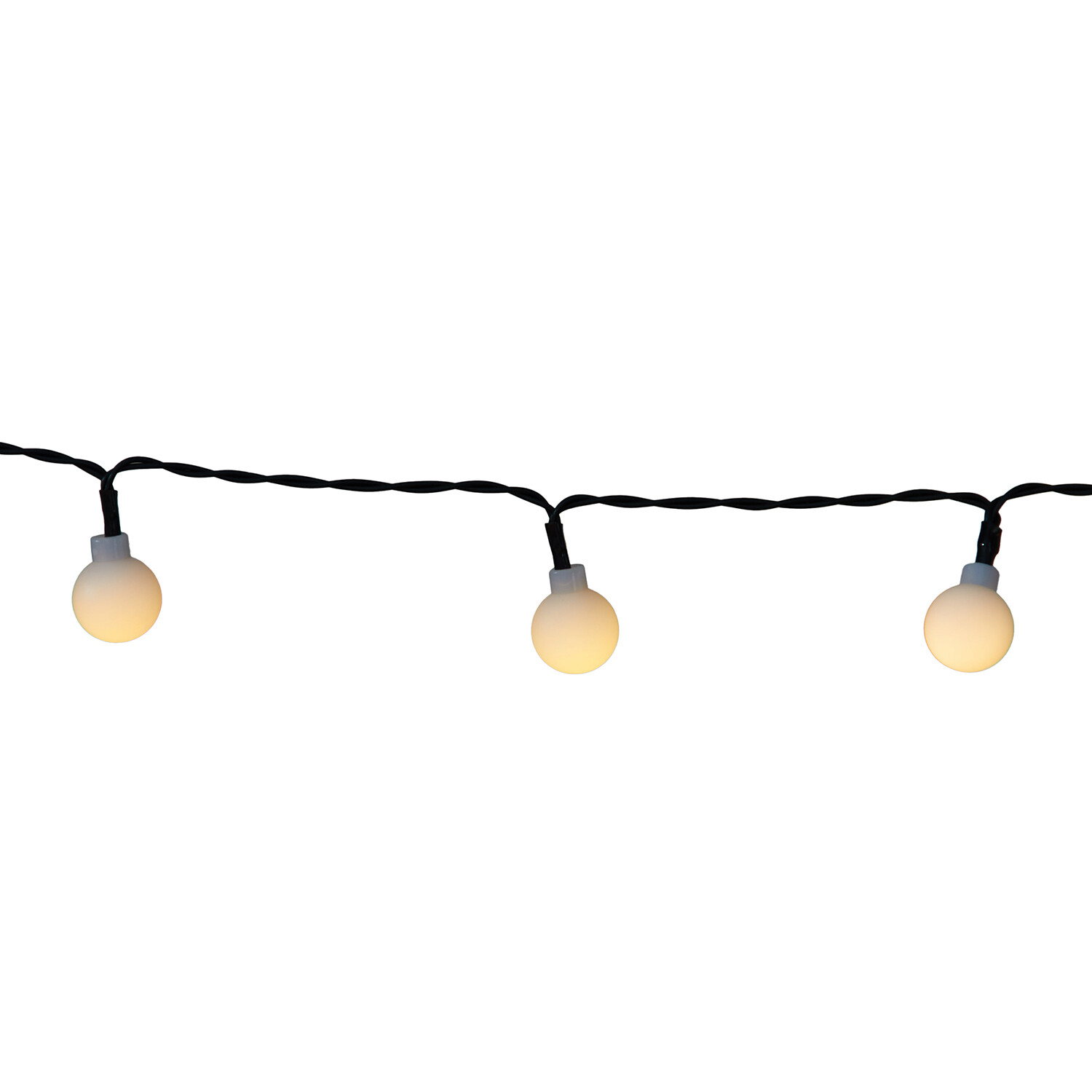 150 LED Bubble Bulb String Light - White / White Image 6