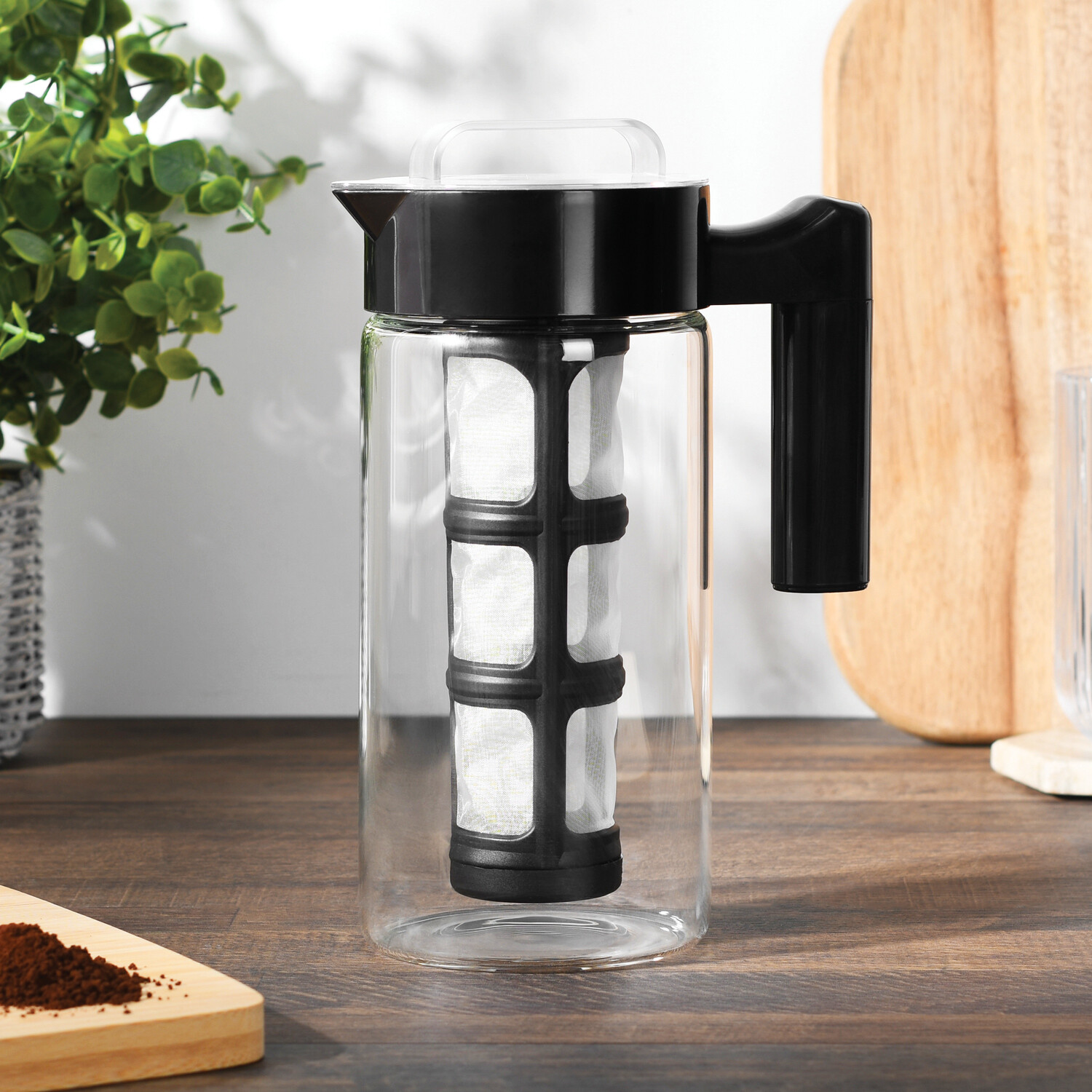 Glass Cold Brew Coffee Maker 1.3L Black Image 6