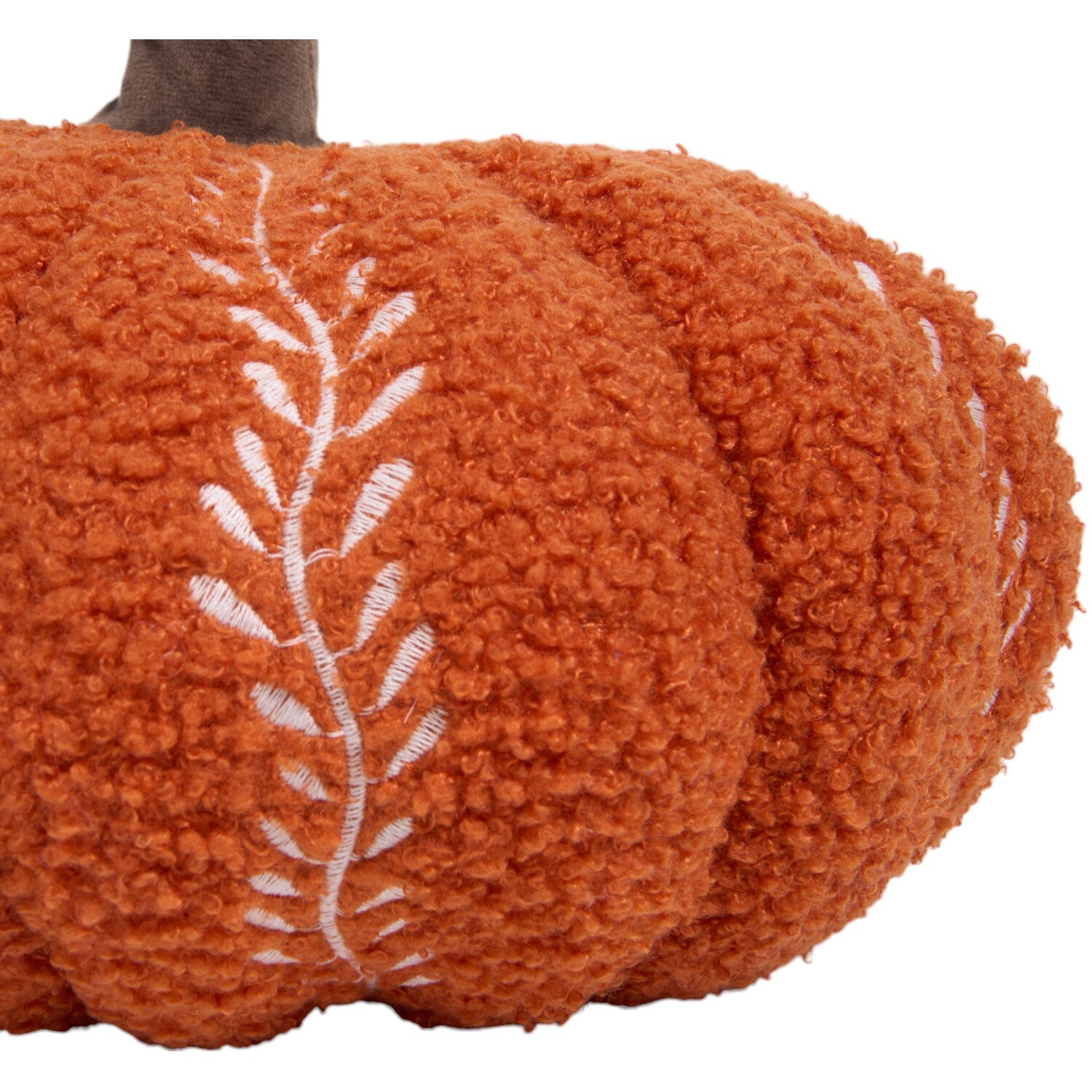 Pumpkin Embroidered Cushion Orange Image 3