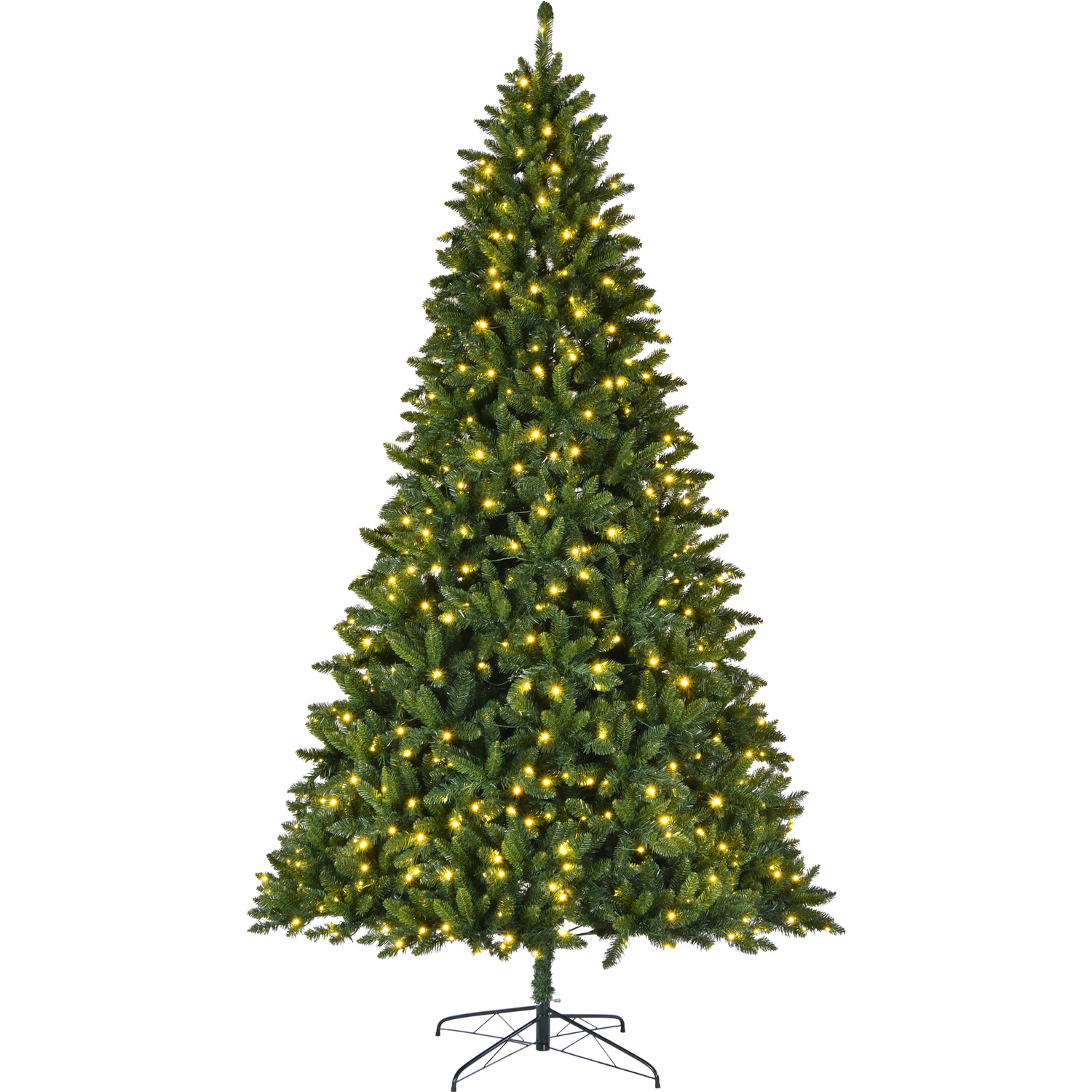 Hatherleigh Pre Lit Fir Tree - Green / 10ft Image 4